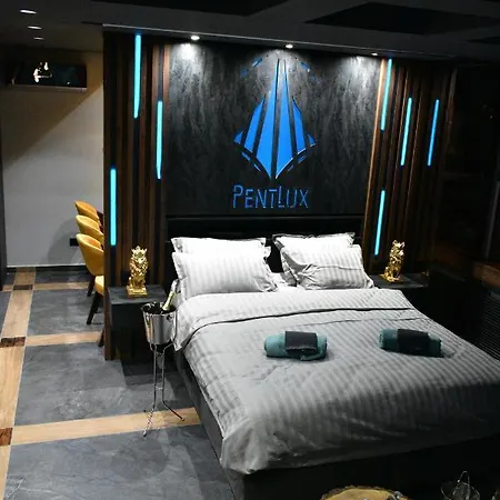 Smart Luxury Penthouse - Private Sauna, Hot-tub, Cinema At The Location In * Skopje
